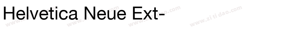 Helvetica Neue Ext字体转换